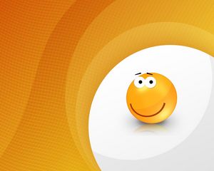 Preview wallpaper smile, emotion, yellow, vector