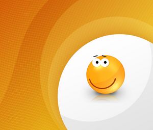 Preview wallpaper smile, emotion, yellow, vector