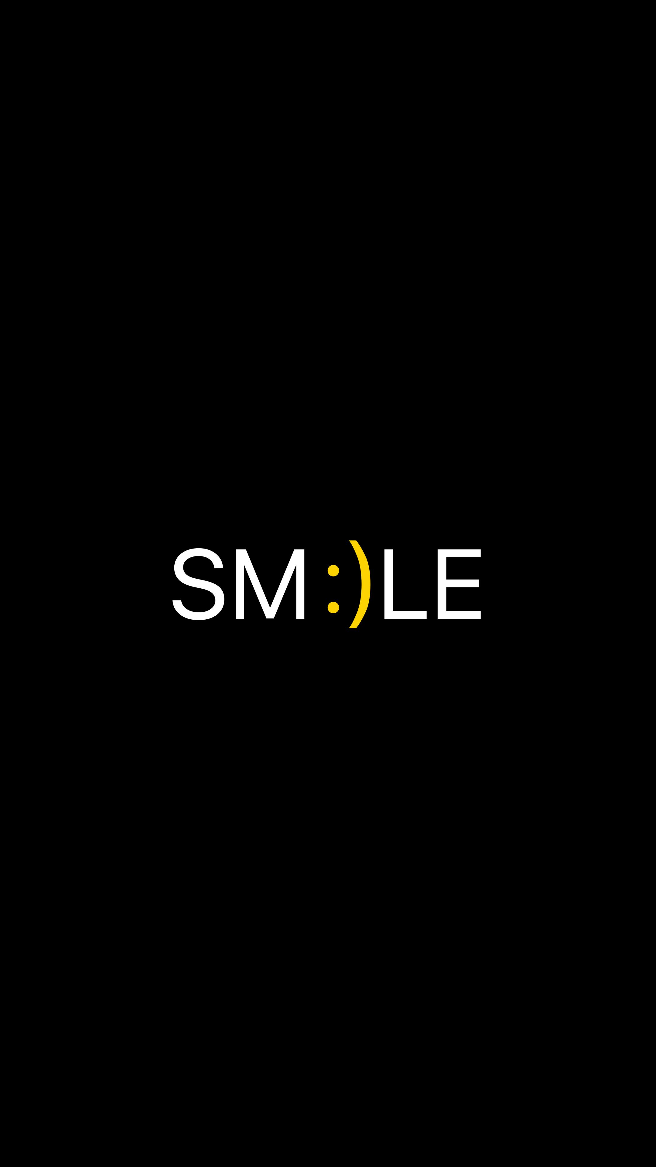 2160x3840 Wallpaper smile, positive, word, cheerful