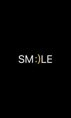 240x400 Wallpaper smile, positive, word, cheerful