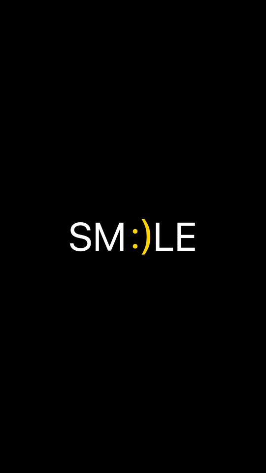 540x960 Wallpaper smile, positive, word, cheerful