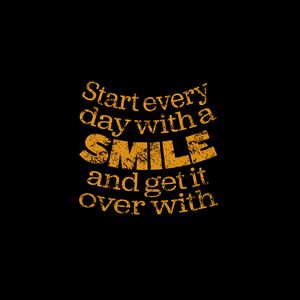 Preview wallpaper smile, quote, phrase, words, yellow