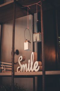 Preview wallpaper smile, word, decor, decoration