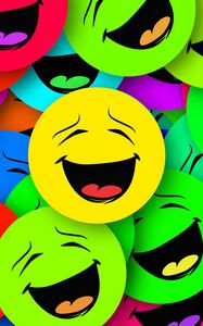 Preview wallpaper smilies, smiles, colorful, emotion