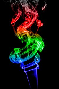 Preview wallpaper smoke, backlight, colorful, abstraction