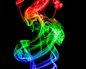 Preview wallpaper smoke, backlight, colorful, abstraction