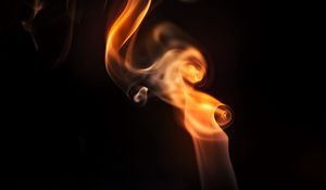 Preview wallpaper smoke, backlight, light, dark