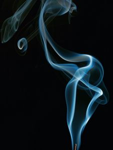 Preview wallpaper smoke, bends, abstraction, black