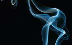 Preview wallpaper smoke, bends, abstraction, black