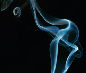 Preview wallpaper smoke, bends, abstraction, black