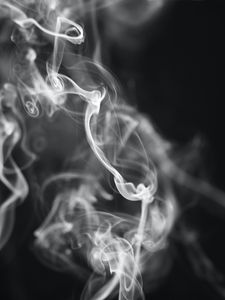 Preview wallpaper smoke, bends, black and white, bw