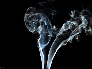 Preview wallpaper smoke, black, background, transparent