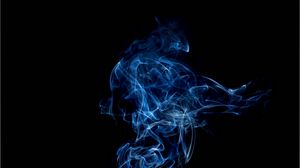 Preview wallpaper smoke, clot, shroud, blue, dark
