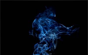 Preview wallpaper smoke, clot, shroud, blue, dark