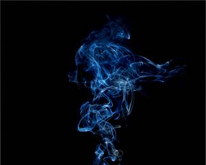 Preview wallpaper smoke, clot, shroud, blue, dark