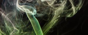 Preview wallpaper smoke, clot, veil, green, white