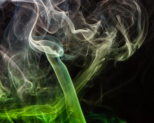 Preview wallpaper smoke, clot, veil, green, white