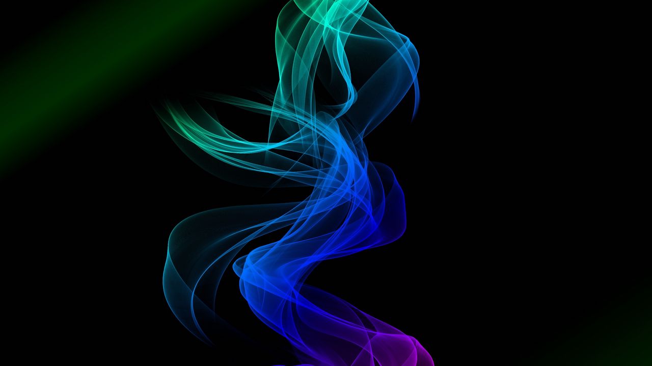 Wallpaper smoke, clots, colorful, entwined