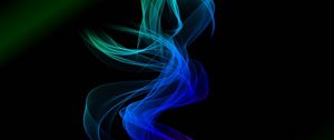 Preview wallpaper smoke, clots, colorful, entwined
