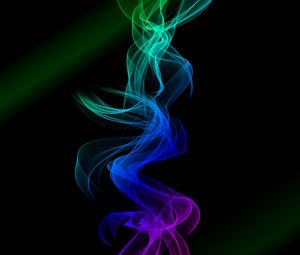 Preview wallpaper smoke, clots, colorful, entwined