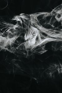 Preview wallpaper smoke, cloud, black and white, bw