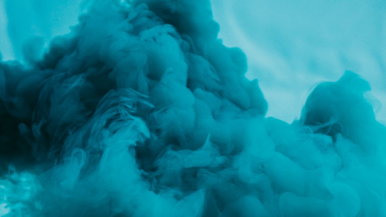 Download wallpaper 1280x720 smoke, cloud, blue, abstraction hd, hdv ...