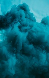 Preview wallpaper smoke, cloud, blue, abstraction