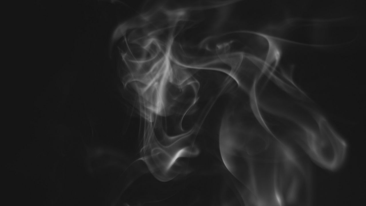 Wallpaper smoke, cloud, bw