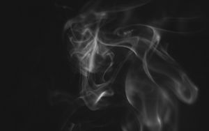 Preview wallpaper smoke, cloud, bw