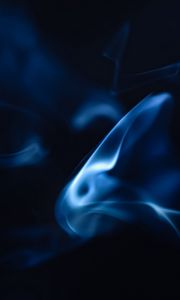 Preview wallpaper smoke, cloud, glow, abstraction, blue