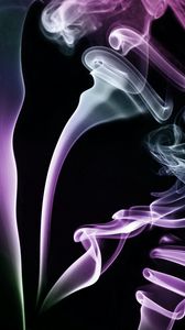 Preview wallpaper smoke, cloud, winding, purple