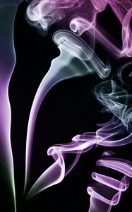 Preview wallpaper smoke, cloud, winding, purple