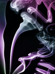 Preview wallpaper smoke, cloud, winding, purple