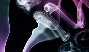 Preview wallpaper smoke, cloud, winding, purple