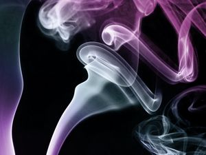 Preview wallpaper smoke, cloud, winding, purple