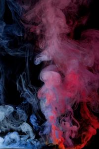 Preview wallpaper smoke, clouds, blue, red, dark