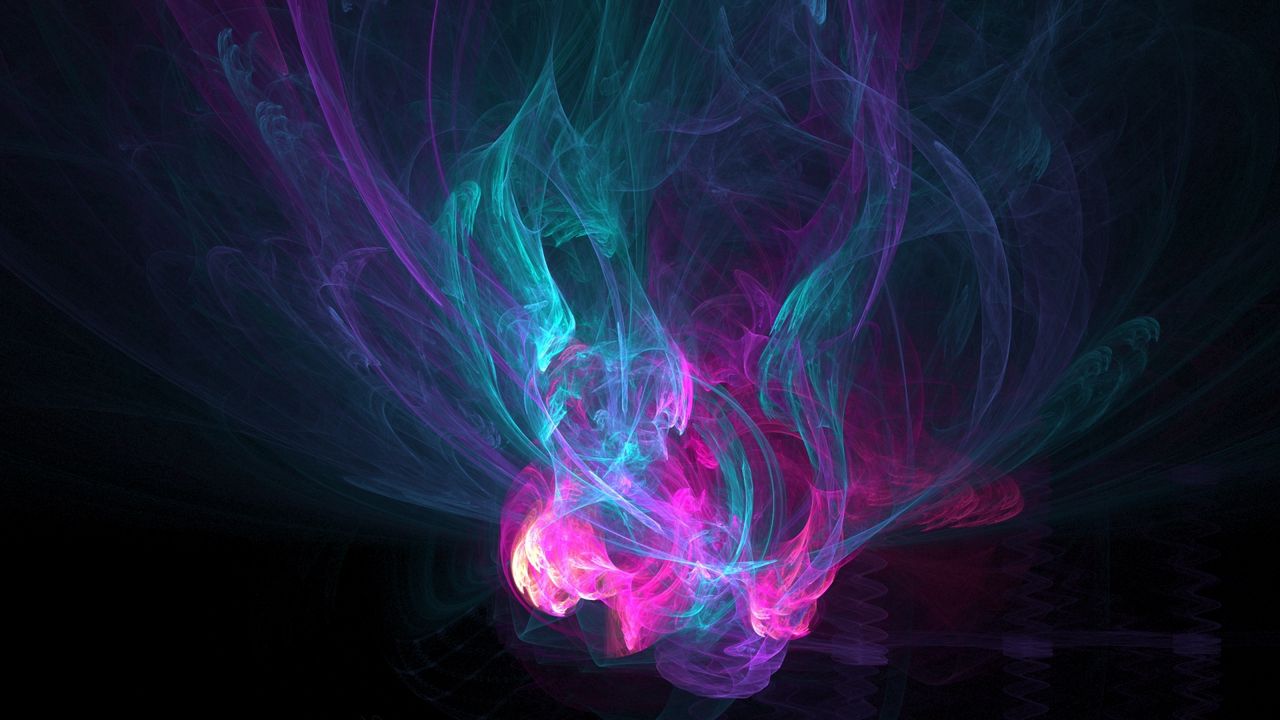 Wallpaper smoke, color, bright, blurred