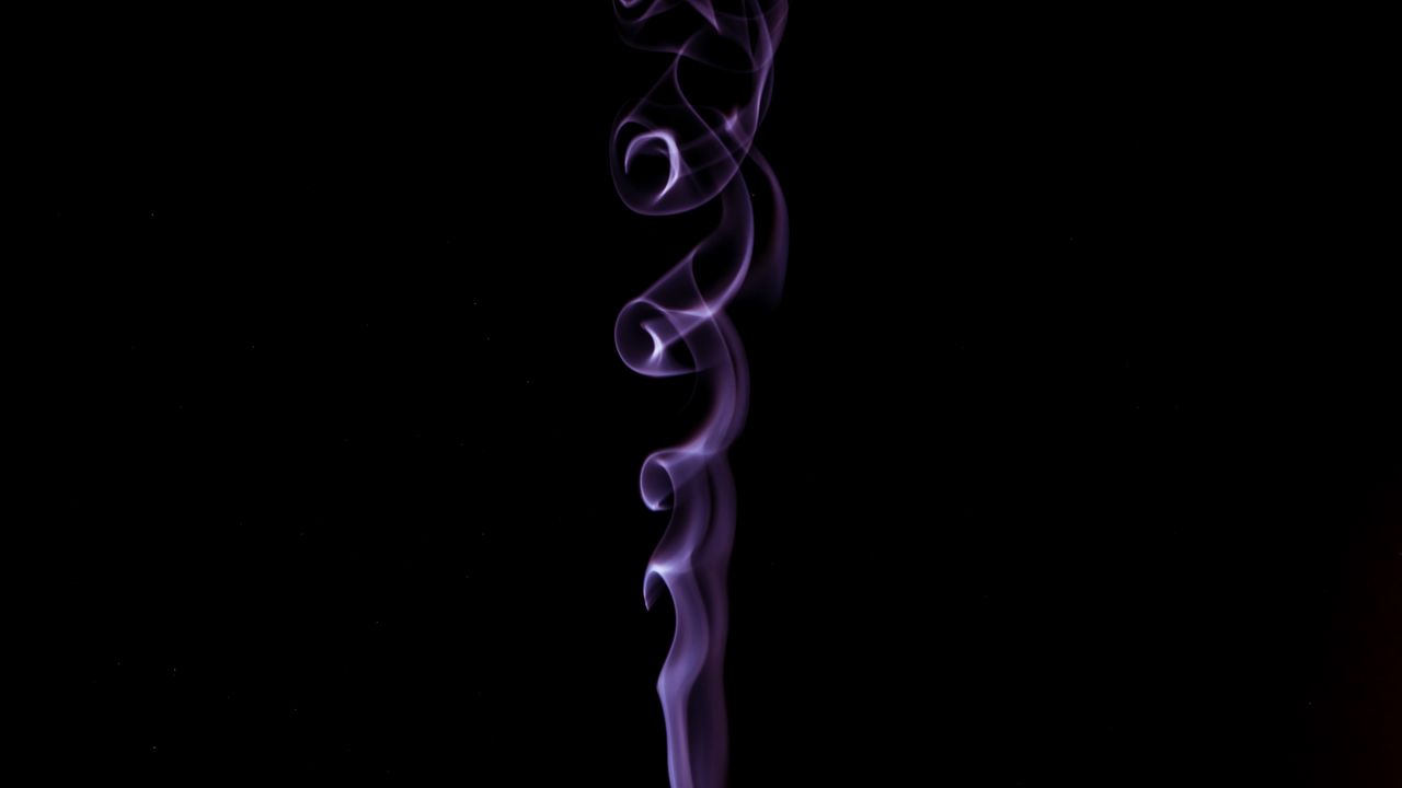 Wallpaper smoke, color smoke, spiral, dark background