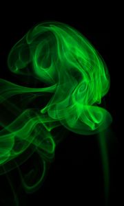 Preview wallpaper smoke, colored smoke, clot, green