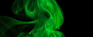 Preview wallpaper smoke, colored smoke, clot, green