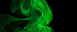 Preview wallpaper smoke, colored smoke, clot, green