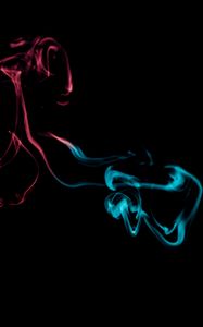 Preview wallpaper smoke, colored smoke, dark, clot