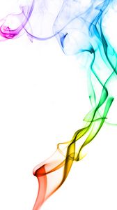Preview wallpaper smoke, colorful, abstraction, minimalism