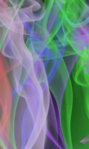 Preview wallpaper smoke, colorful, veil, clot