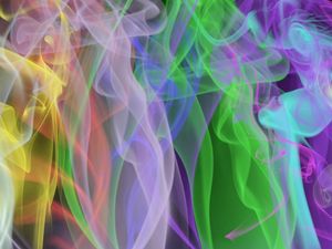 Preview wallpaper smoke, colorful, veil, clot