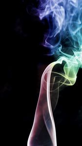 Preview wallpaper smoke, colorful, winding, abstraction