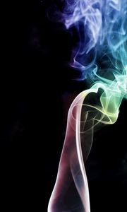 Preview wallpaper smoke, colorful, winding, abstraction