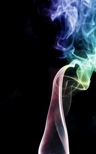 Preview wallpaper smoke, colorful, winding, abstraction