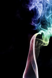 Preview wallpaper smoke, colorful, winding, abstraction