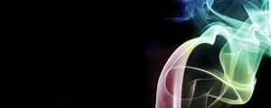 Preview wallpaper smoke, colorful, winding, abstraction